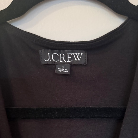 J. Crew Black Blouse with Red Plaid Accent - Picture 2 of 3